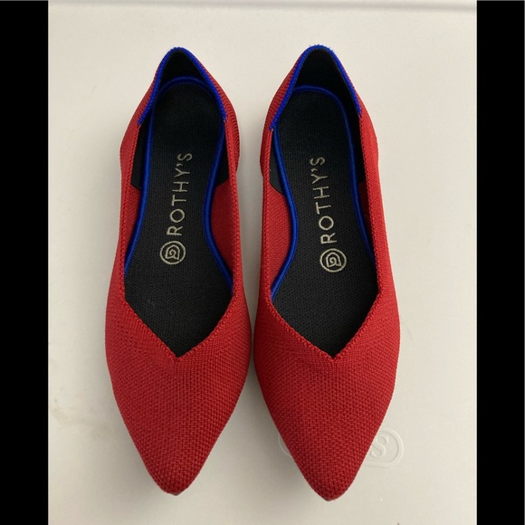 Rothy’s Points Red Size 7 - Picture 1 of 3
